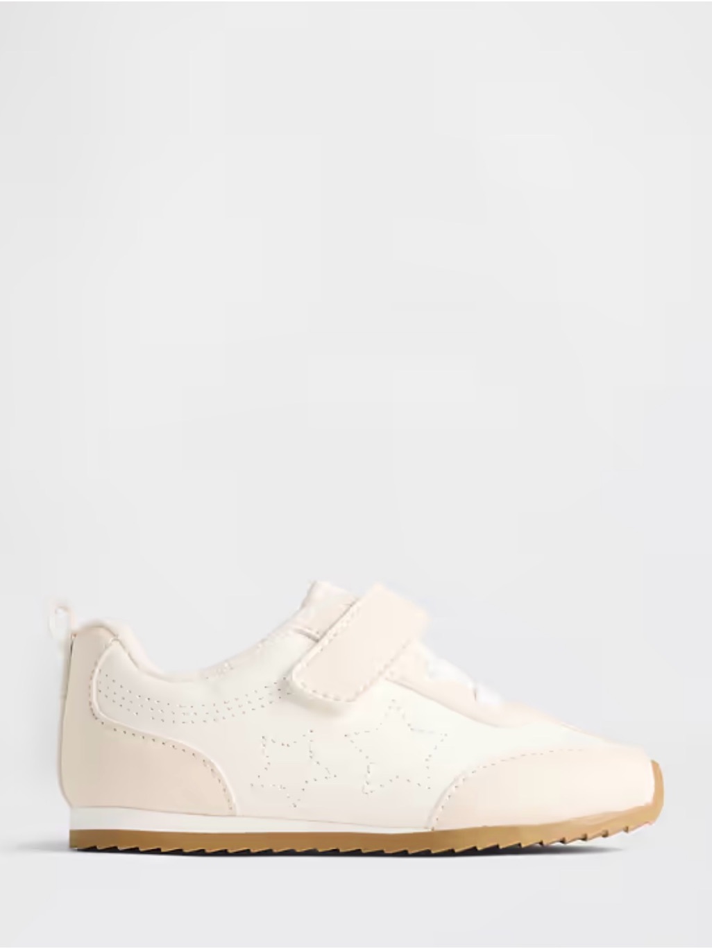 Gap Kids Cream & Gum Rubber Neutral Sneaker With Star Detail